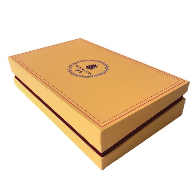 Antiwear Rectangular Cardboard Box With Lid , EVA Flat Pack Cardboard