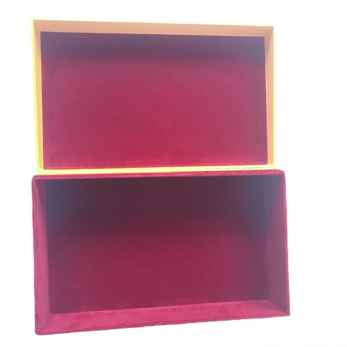 Antiwear Rectangular Cardboard Box With Lid , EVA Flat Pack Cardboard