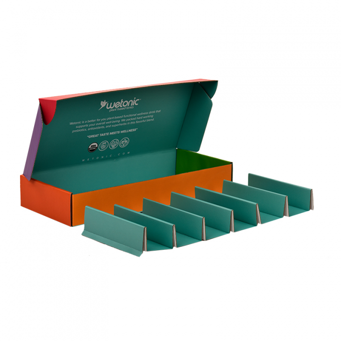 Recyclable Wine Bottle Cardboard Shipping Boxes Insert Kraft Paper