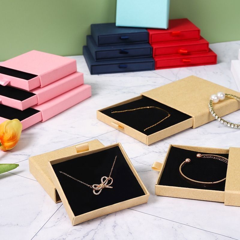 Portable Square Mini Jewelry Travel Case Rings Earrings Necklace Wedding Party Gift Box