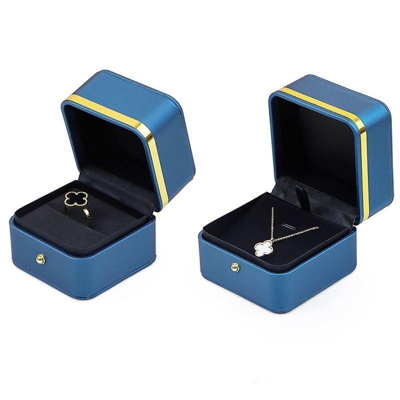 PU Material Jewelry Packaging Box For Rings Earrings Bracelets And Necklaces 0.300kg