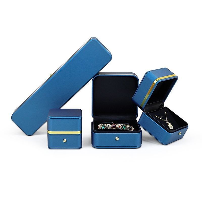 PU Material Jewelry Packaging Box For Rings Earrings Bracelets And Necklaces 0.300kg