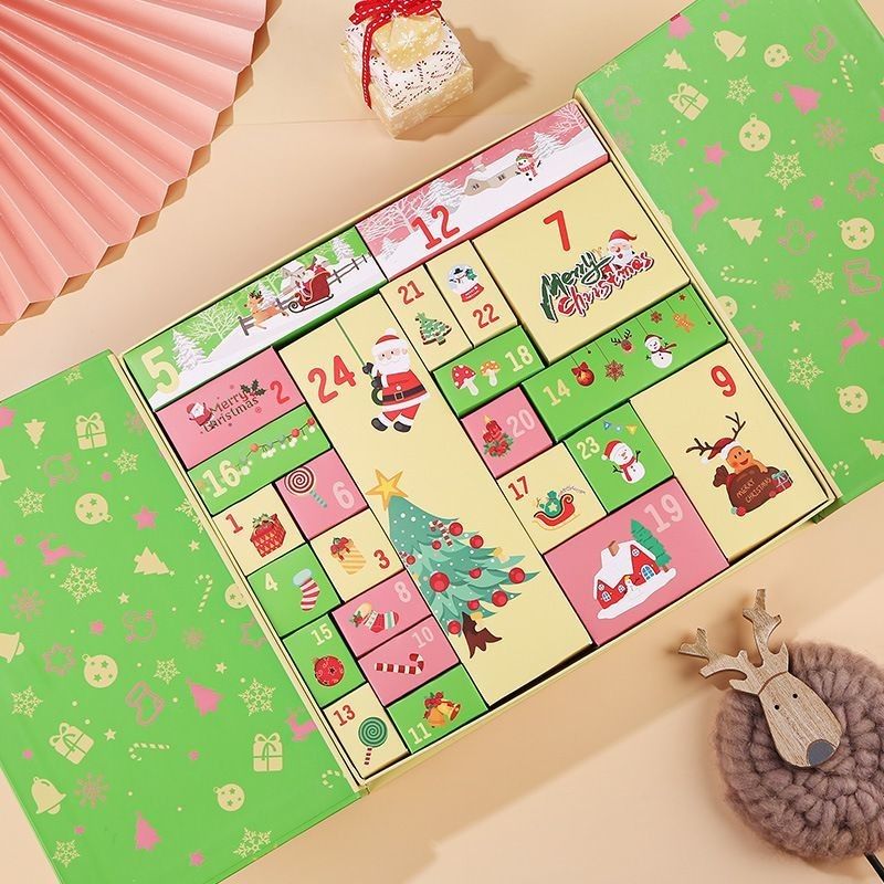Custom Product Packaging Boxes Open Door Magnetic Xmas Cardboard Gift Boxes