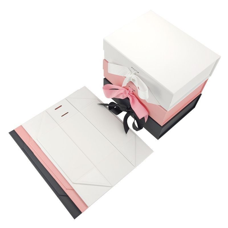 Clothing Packaging Custom Shirt Garment Jewellery Folding Ribbon Proposal Magnetic Gift Cardboard Box Recycled Materials