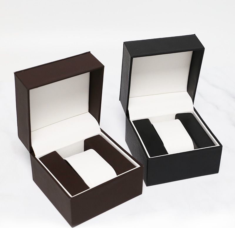 Waterproof PU Leather Watch Box With Jewelry Drawer Storage Display Box Custom Logo