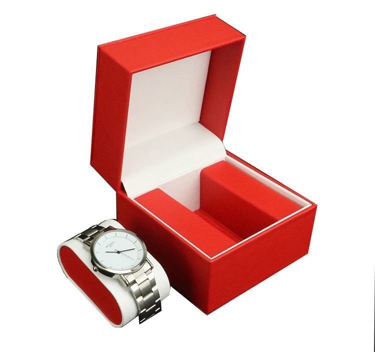 Waterproof PU Leather Watch Box With Jewelry Drawer Storage Display Box Custom Logo