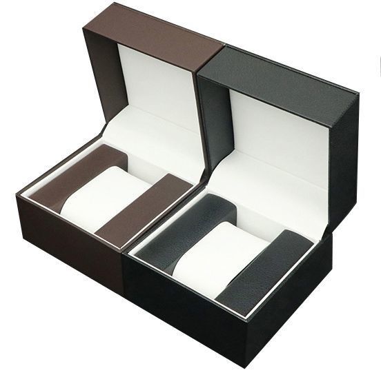 Waterproof PU Leather Watch Box With Jewelry Drawer Storage Display Box Custom Logo