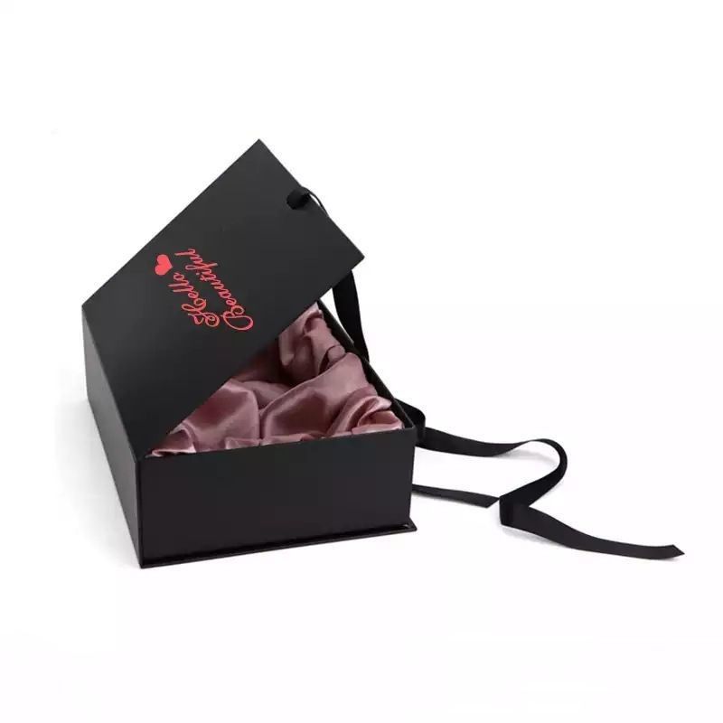 Customized Folding Gift Box Magnet Packaging Box For Human Hair Extension Wig Accessories