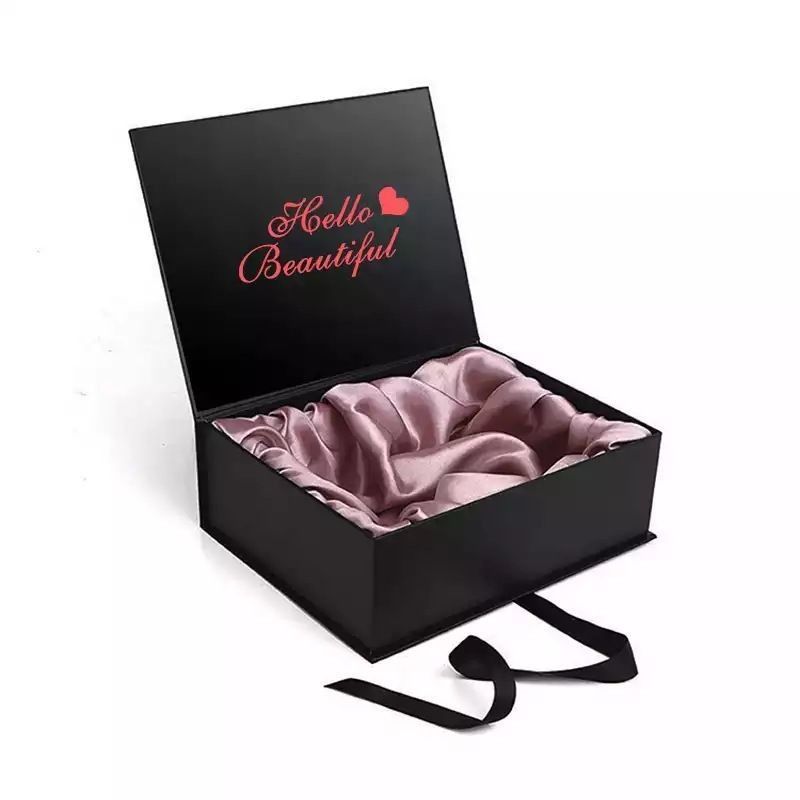 Customized Folding Gift Box Magnet Packaging Box For Human Hair Extension Wig Accessories