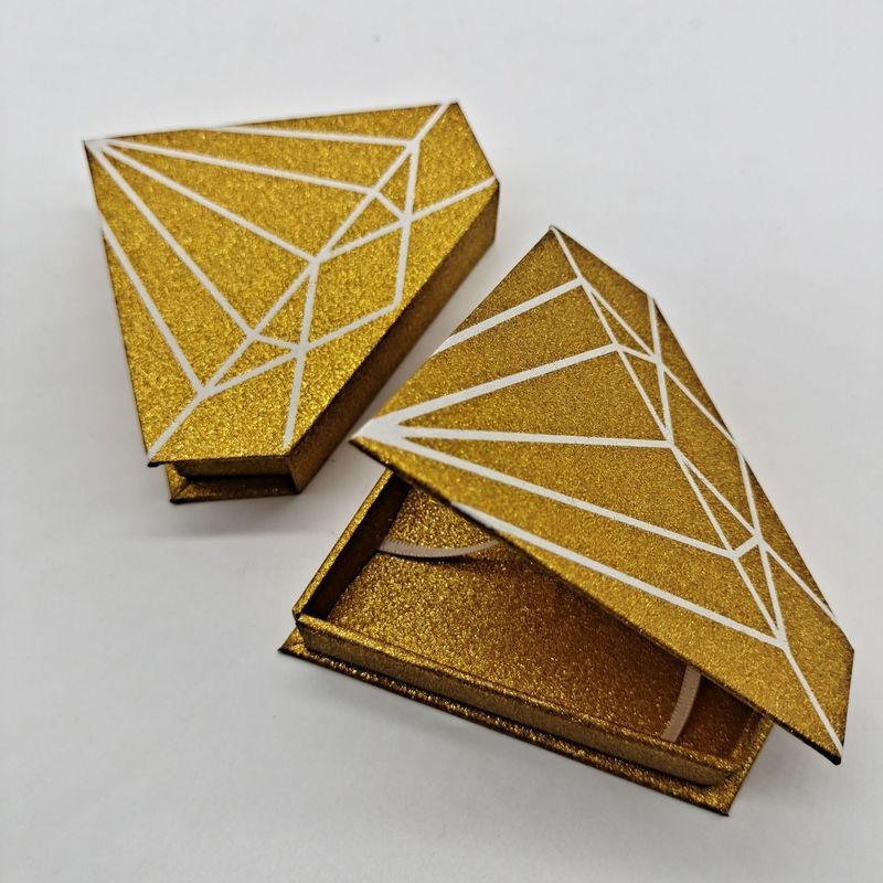 Eco Friendly Customized Gift Box Rigid Cardboard Mink Eyelash Hair Product Packaging Box