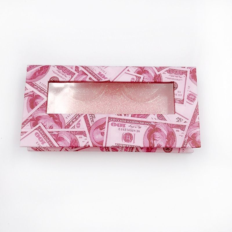 Eco Friendly Customized Gift Box Rigid Cardboard Mink Eyelash Hair Product Packaging Box