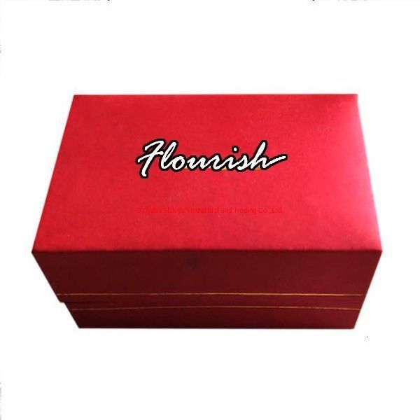 Portable Hinged Clamshell Type Jewelry Packaging Gift Paper Box with Velvet Insert According to Customer Requirements