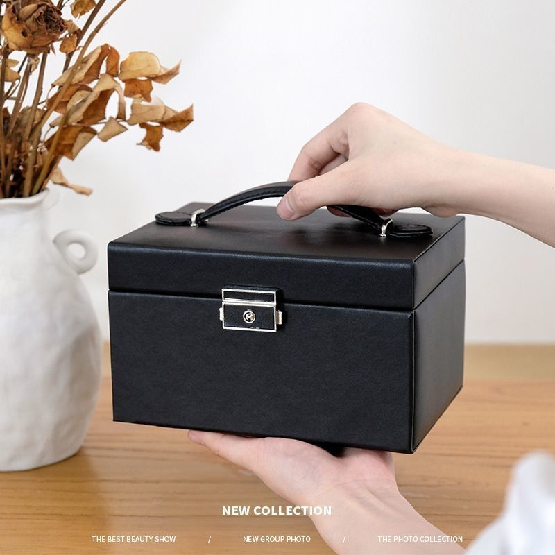 Large-Capacity Wooden Jewelry Storage Box for Jewelry Earrings Necklace Ring Storage Solution