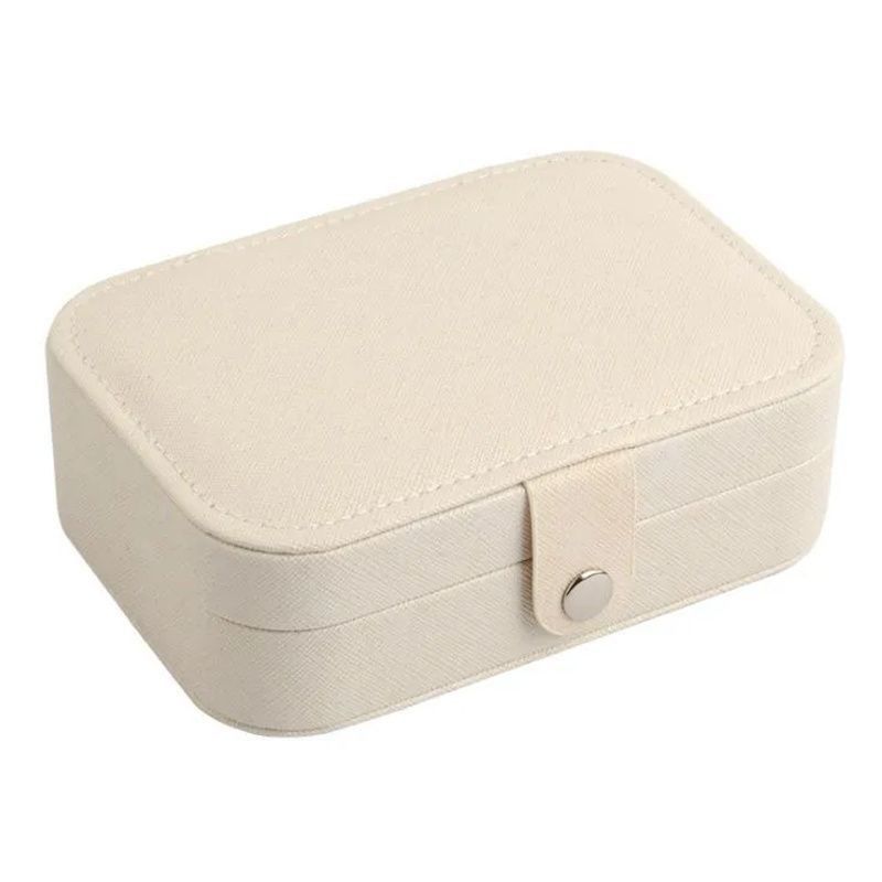 Custom Logo Luxury Jewelry Packaging Box PU Leather Flocking Storage Case Gift Box for Jewelry Necklace Ring