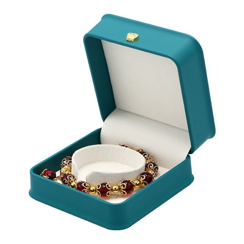 Custom Logo Printing Luxury PU Jewelry Box Portable Travel Earring Jewelry Storage Bag Double Storage Box