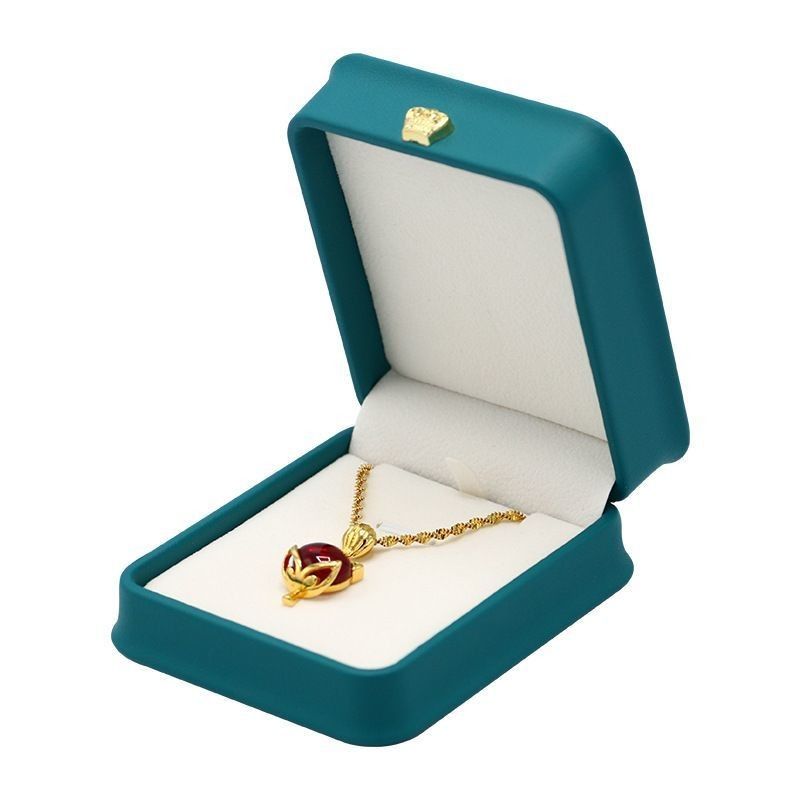 Custom Logo Printing Luxury PU Jewelry Box Portable Travel Earring Jewelry Storage Bag Double Storage Box