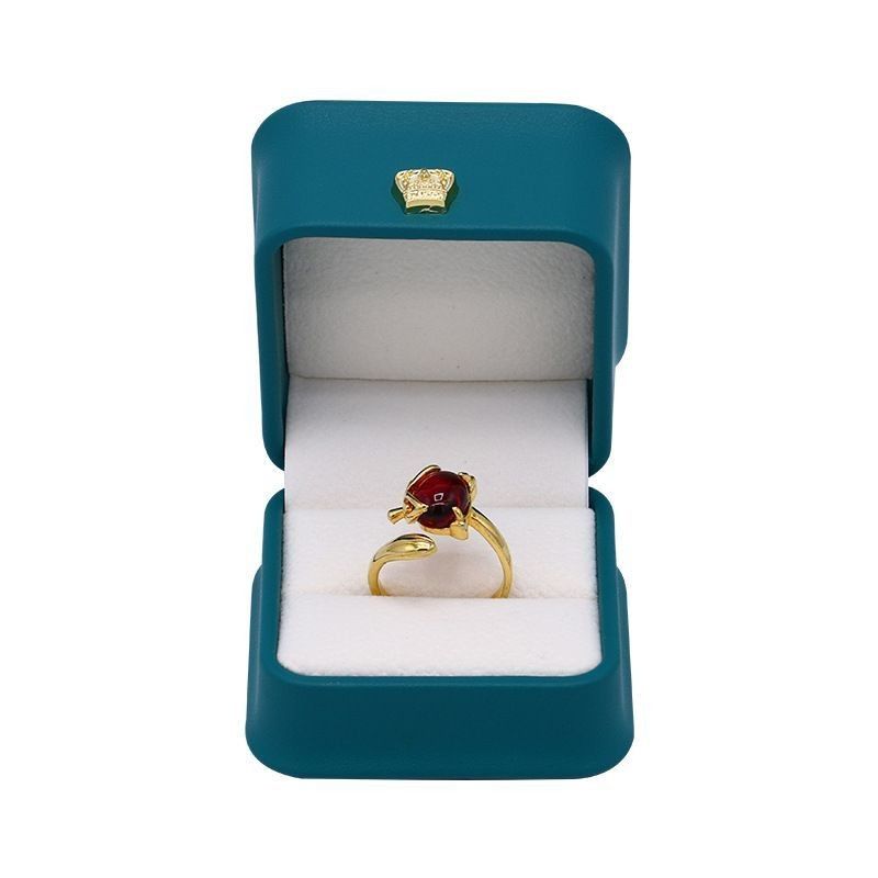 Custom Logo Printing Luxury PU Jewelry Box Portable Travel Earring Jewelry Storage Bag Double Storage Box