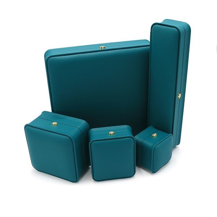 Custom Logo Printing Luxury PU Jewelry Box Portable Travel Earring Jewelry Storage Bag Double Storage Box
