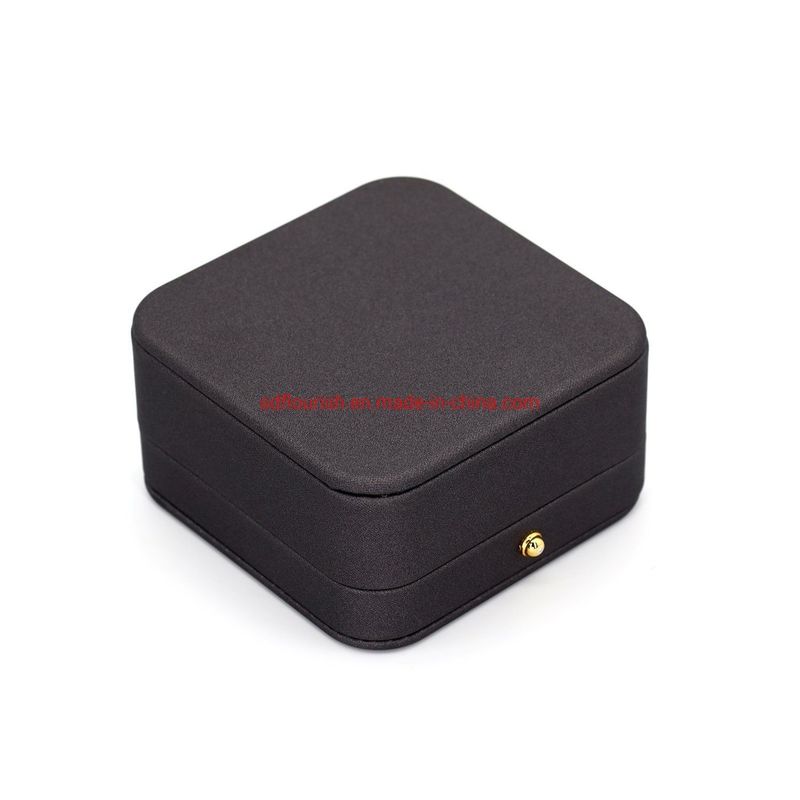Hot Stamping Surface Handling Elegant Grey Color Square Shaped Bracelet Bangle Gift Packaging Box Pink