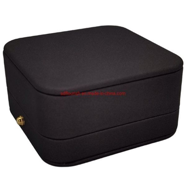 Hot Stamping Surface Handling Elegant Grey Color Square Shaped Bracelet Bangle Gift Packaging Box Pink