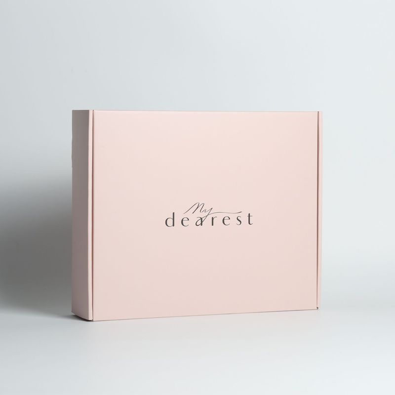 Custom Pink Clothes Jewelry Cosmetic Makeup Food Electronic Folding Corrugated Carton Mailer Box