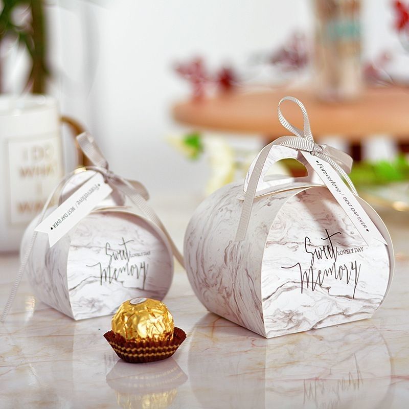Bright Color Bloom Printed Customized Gift Box Packaging Paper Candy Gift Box