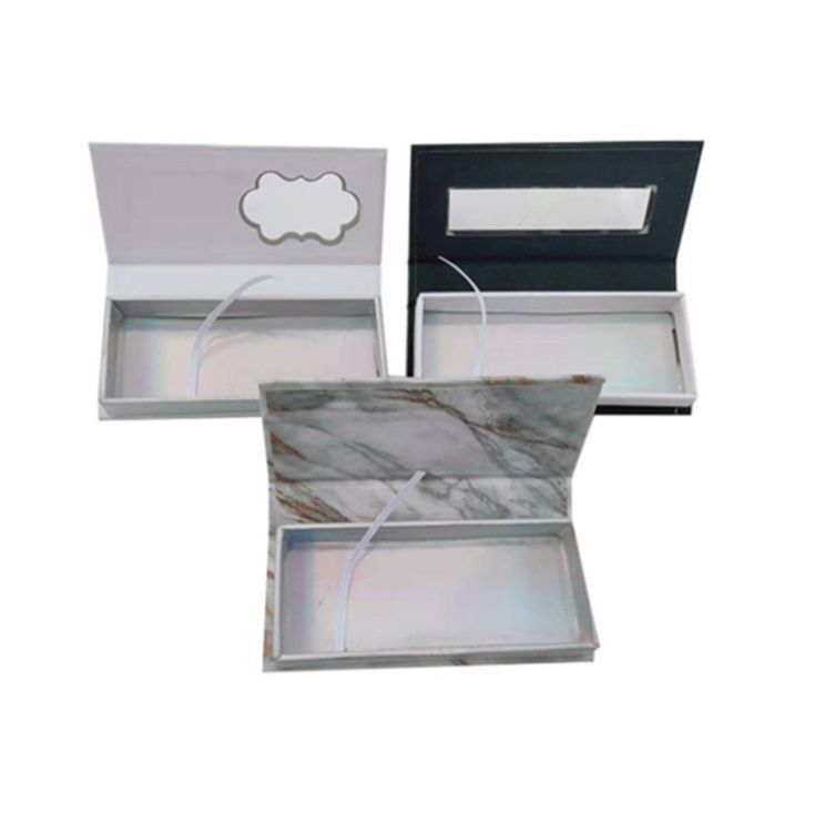 Custom Full Color Cardboard Lash Box With Drawer Offset Printing Surface Handling