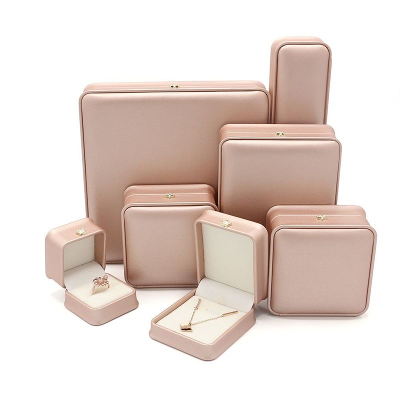 Genuine Square Ring Bracelet Watch Gift Packing Jewelry Jewellery Set Packaging Display Box with EVA Foam Insert