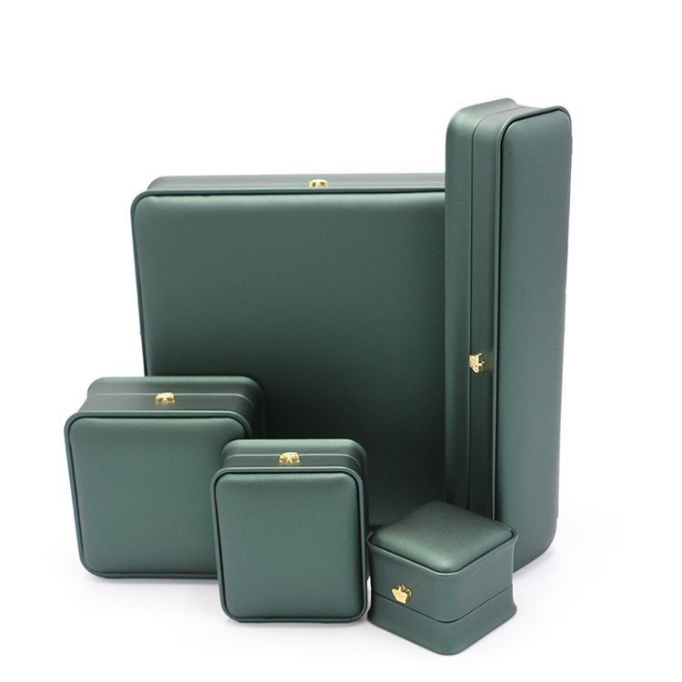 Genuine Square Ring Bracelet Watch Gift Packing Jewelry Jewellery Set Packaging Display Box with EVA Foam Insert