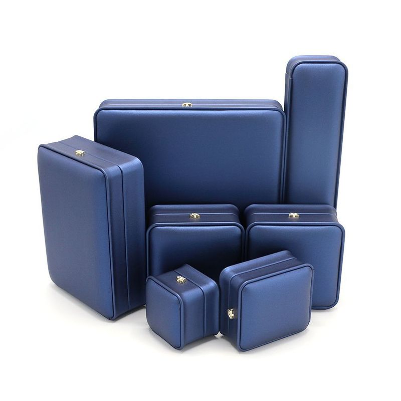 Genuine Square Ring Bracelet Watch Gift Packing Jewelry Jewellery Set Packaging Display Box with EVA Foam Insert