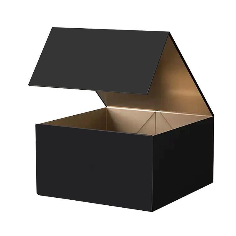 Foldable Rigid Cardboard Box With Magnetic Closure Paper Gift Box For Watch Wedding Party