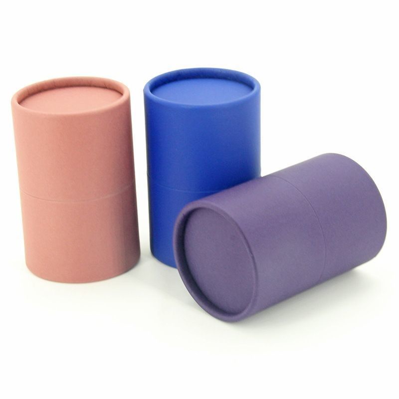 Hot Foil Stamping Corrugated Paper Cans Packaging Cardboard Paper Tube Candle Packaging