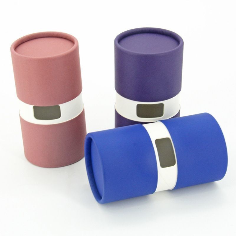 Hot Foil Stamping Corrugated Paper Cans Packaging Cardboard Paper Tube Candle Packaging