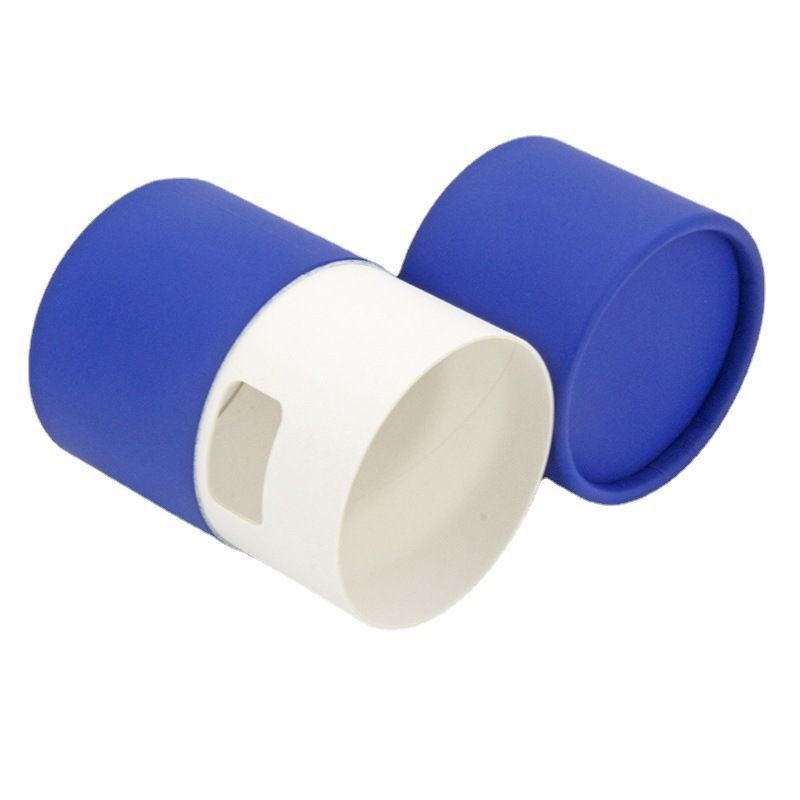 Hot Foil Stamping Corrugated Paper Cans Packaging Cardboard Paper Tube Candle Packaging