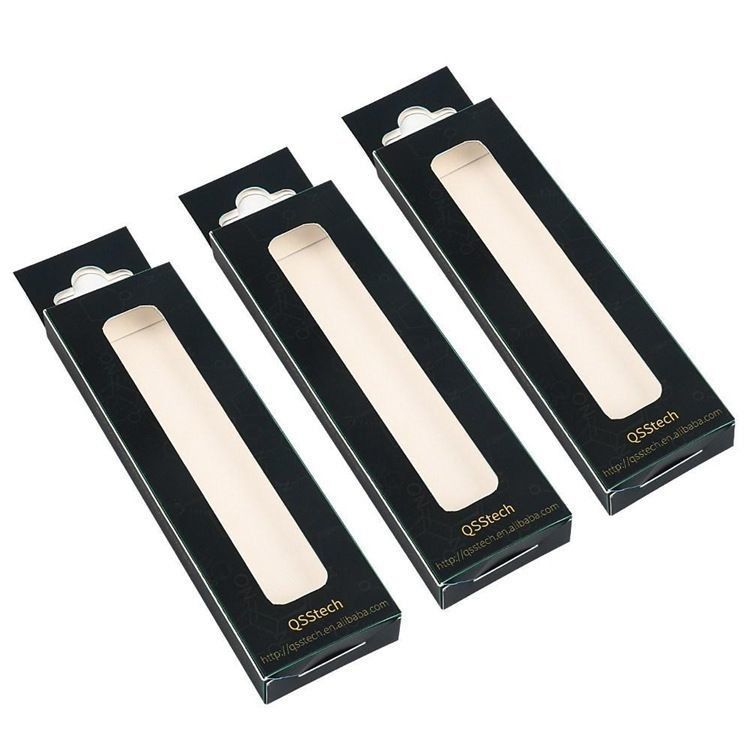 Middle Rectangle Paper Display Box Custom Electrical Product Packaging Boxes With Window