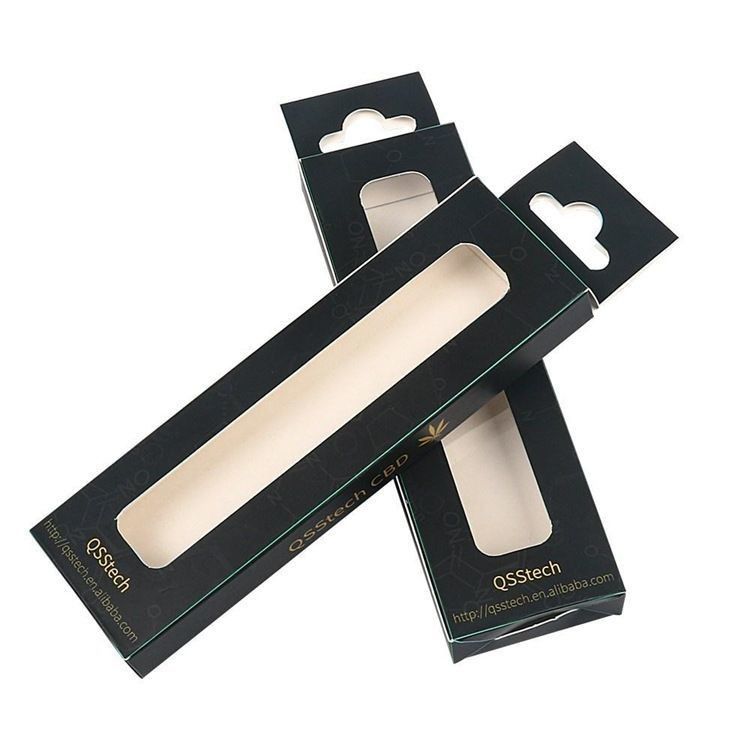 Middle Rectangle Paper Display Box Custom Electrical Product Packaging Boxes With Window