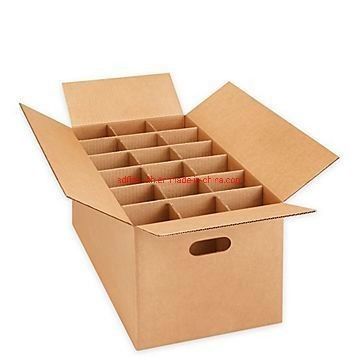 3 Ply B Flute Flat Pack Cardboard Boxes Folding White Carton Box For Wine Beer Milk Beverage