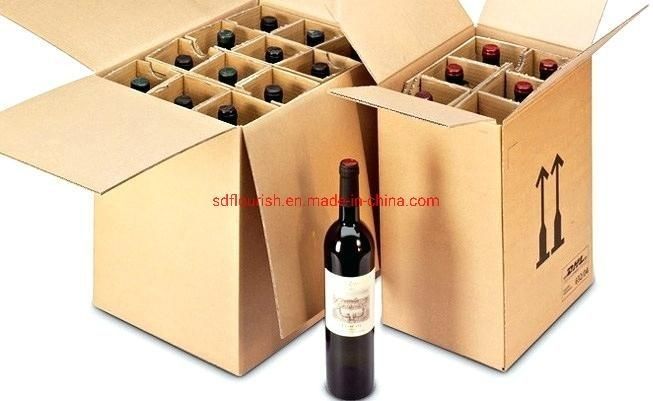3 Ply B Flute Flat Pack Cardboard Boxes Folding White Carton Box For Wine Beer Milk Beverage