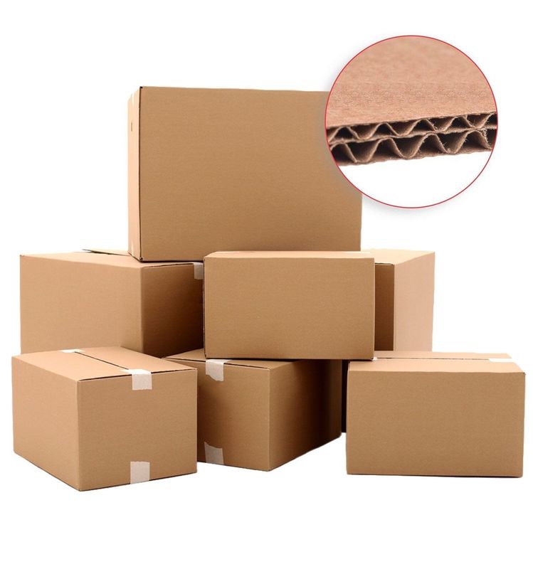 3 Ply B Flute Flat Pack Cardboard Boxes Folding White Carton Box For Wine Beer Milk Beverage