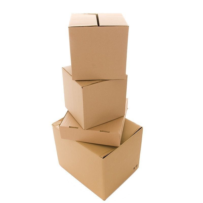 3 Ply B Flute Flat Pack Cardboard Boxes Folding White Carton Box For Wine Beer Milk Beverage
