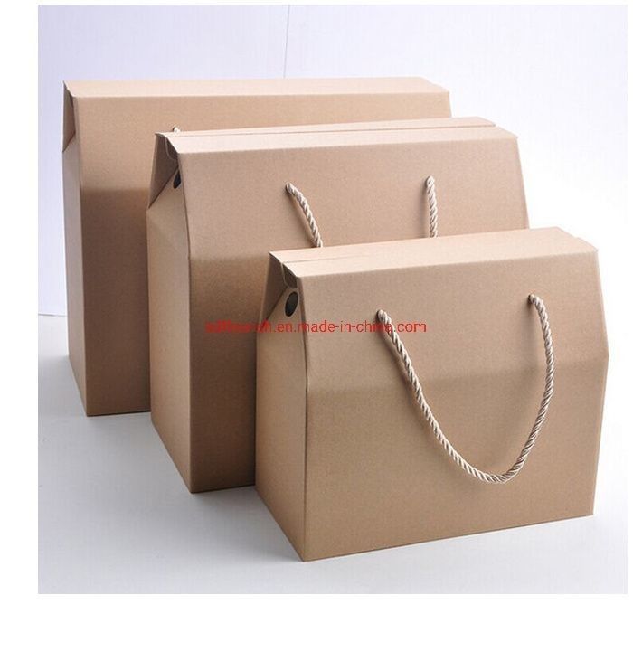 E Flute Kraft Paper Display Box Sauce Corrugated Paper Box Carrier Customizable Thickness