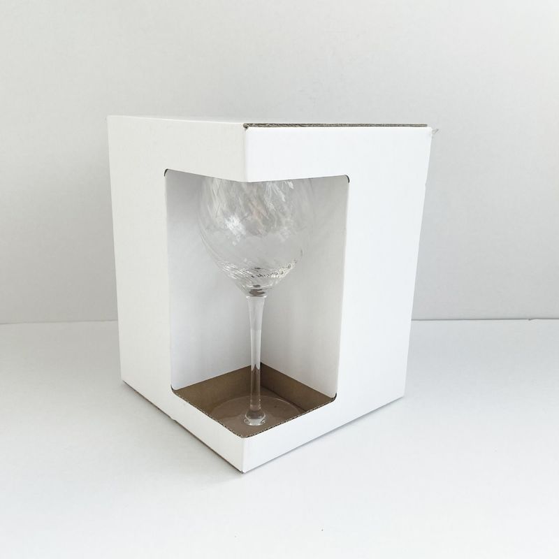 Customized Kraft Paper Packaging Box Corrugated Cardboard Display Boxes For Glass