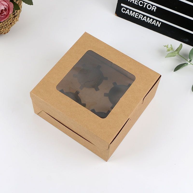 Flourish Arrivals Cake/Bakery/Candy Folding Window Boxes with Lids Packaging Solution using 100% Recycled Material Paper