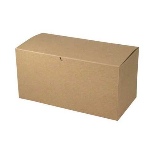 100% Recycled Paper Top Tuck Folding One Piece Corrugated Packaging Gift Boxes and Textured Groove Natural Kraft Shipping Boxes