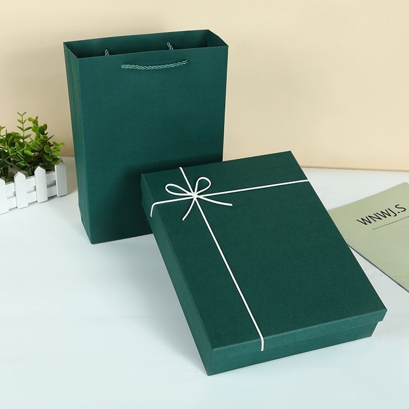 Shoes And Apparel Gift Boxes Packaging Solid Color Rigid Cardboard Lid and Base Box