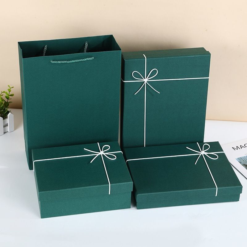Shoes And Apparel Gift Boxes Packaging Solid Color Rigid Cardboard Lid and Base Box