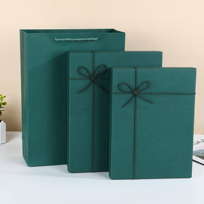 Shoes And Apparel Gift Boxes Packaging Solid Color Rigid Cardboard Lid and Base Box