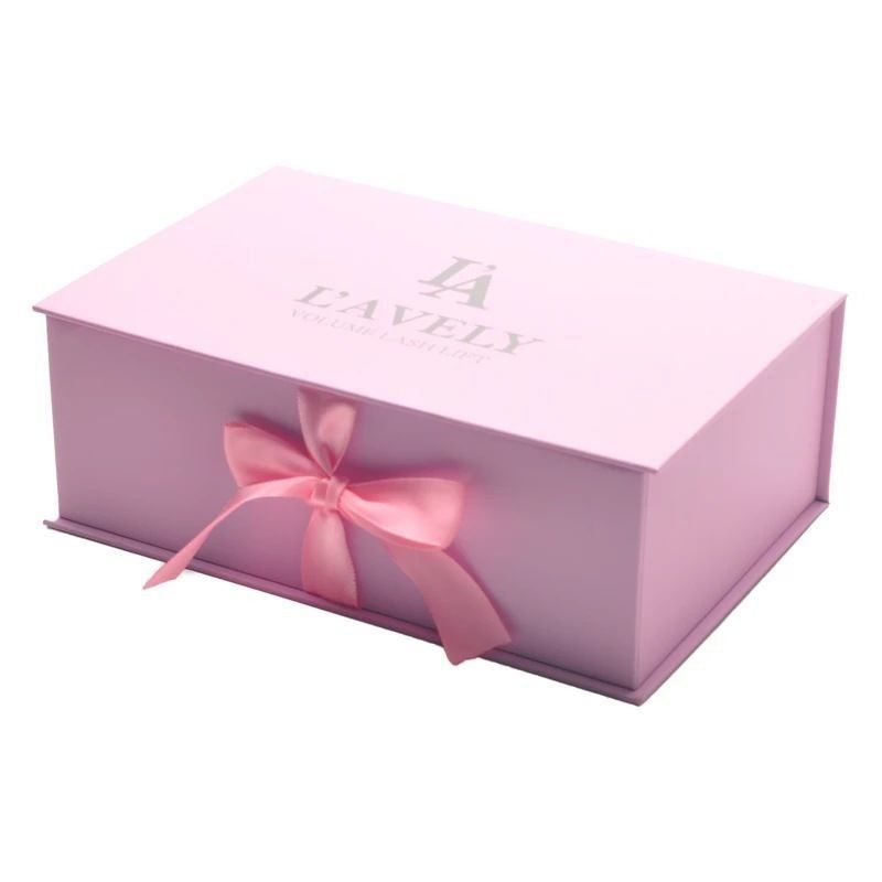 Middle Foldable Magnetic Gift Box Packaging For Tea Coffee Wig Human Hair Extension