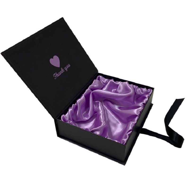 Middle Foldable Magnetic Gift Box Packaging For Tea Coffee Wig Human Hair Extension