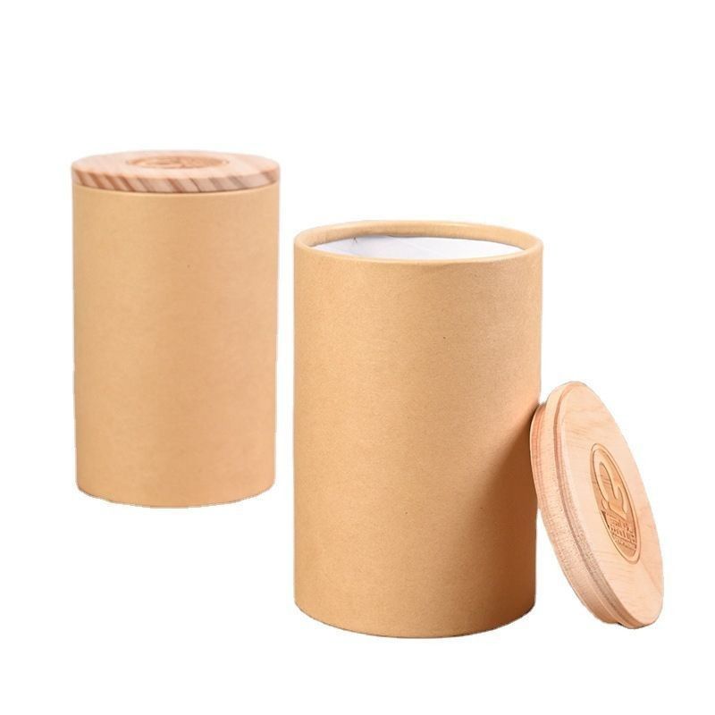 Custom Paper Cans Packaging Round Paper Tube Box For Cookies Food Tea And Chocolate